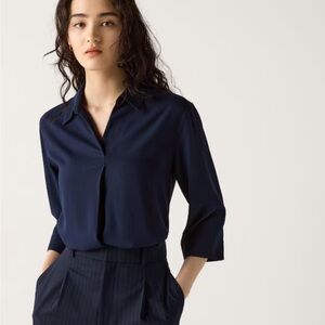 Uniqlo Navy Blue Blouse